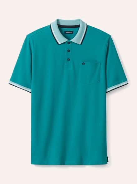 Pique-Polo Hitzefrei Uni Aqua Pique-Polo Hitzefrei Uni Aqua