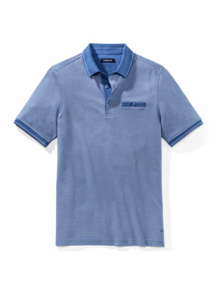 Extraglatt-Polo Bestklima Jeansblau Extraglatt-Polo Bestklima Jeansblau