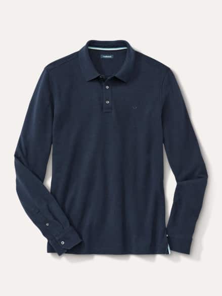 Merino Mix Polo Marine