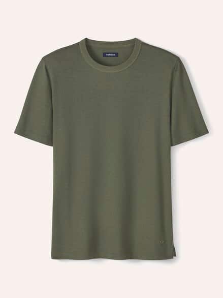 Leinen T-Shirt Khaki Leinen T-Shirt Khaki
