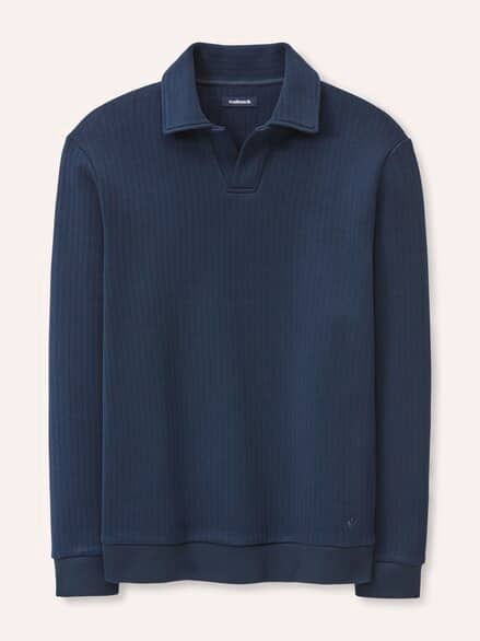 Sweatshirt mit Kragen Marine
