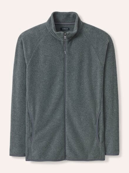 Zippjacke aus Polarfleece Grau Melange