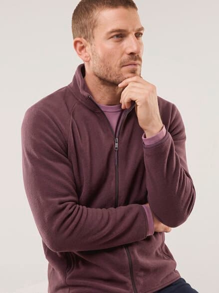 Zippjacke aus Polarfleece Barolo