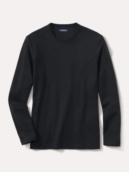 Langarm Zu schade für Drunter-Shirt Schwarz