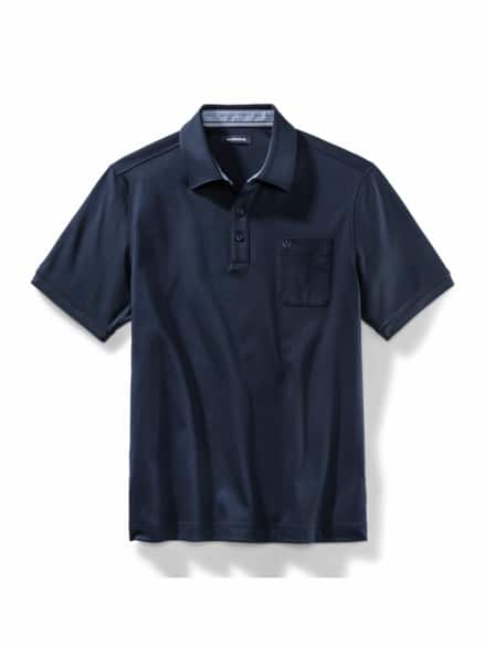 Walbusch-Kragen Polo Marine