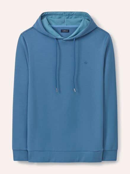 Easycare Kapuzen-Sweatshirt Ozeanblau
