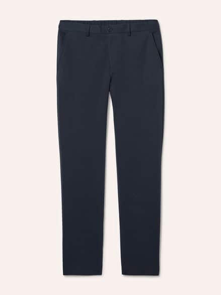Anzug-Chino aus elast. Material Marine