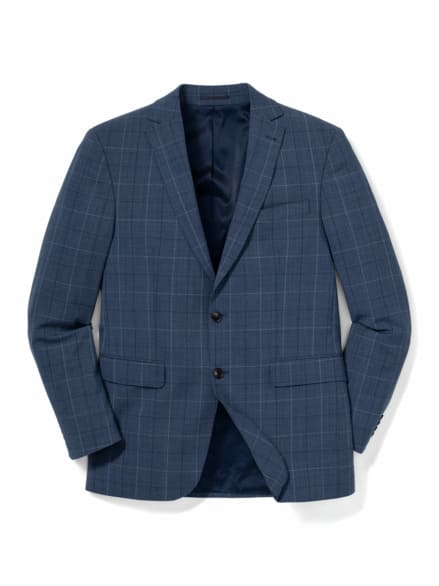 B-DYnamic-Anzug-Sakko Karo Blau