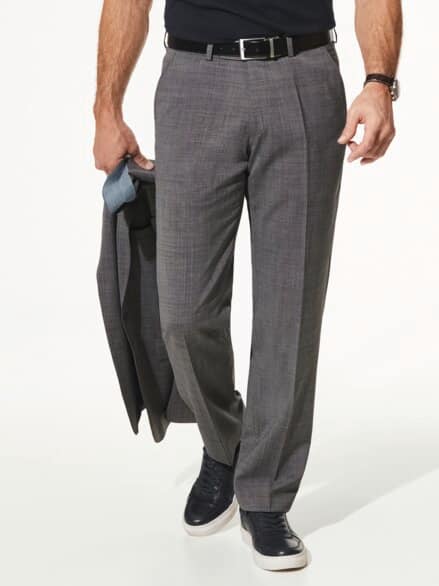 B-DYnamic-Anzug-Hose Pinpoint Grau
