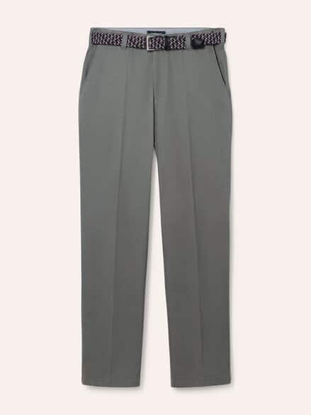 Extraglatt-Stretchbund-Chino Grau