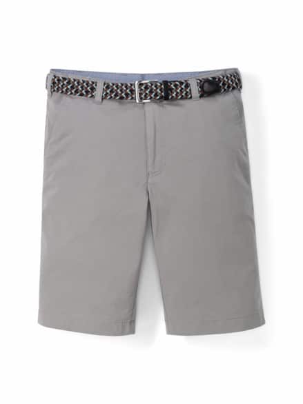 Extraglatt-Stretchbund-Bermudas Mittelgrau Extraglatt-Stretchbund-Bermudas Mittelgrau