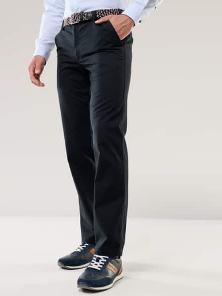 Extraglatt-Stretchbund-Chino Marine