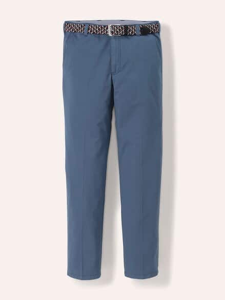 Extraglatt-Stretchbund-Chino Royalblau