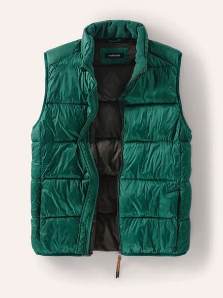 Thermozonen Weste Ultraleicht Piniengrün