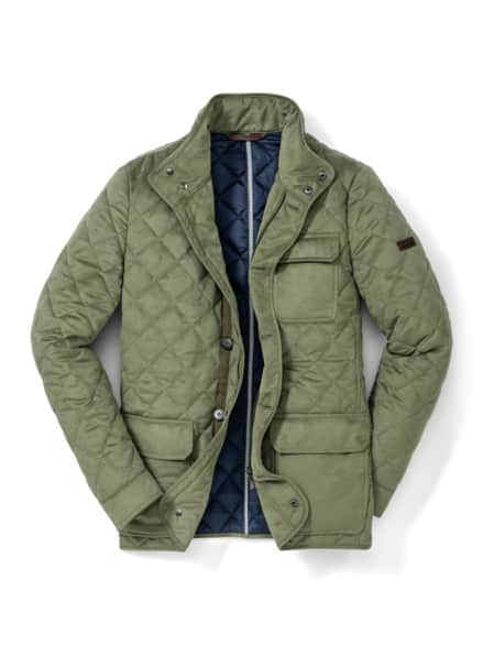 Ultraskin Leichtstepp Jacke Khaki