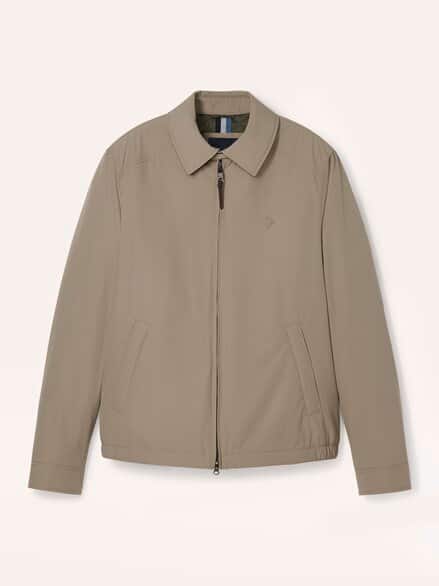 Wasserabw. Blouson aus Microfaser Beige Wasserabw. Blouson aus Microfaser Beige