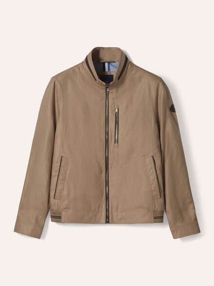 Leinenblouson Leicht und Luftig Latte Leinenblouson Leicht und Luftig Latte