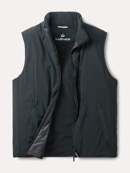 Daunen Hybrid Weste Schwarz