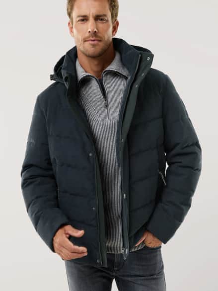 Cord Steppjacke Marine