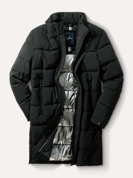 Thermo Steppmantel Schwarz