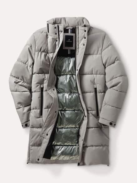 Thermo Steppmantel Ecru