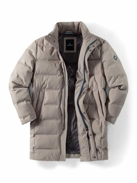 Daunenmantel Ultraleicht Beige