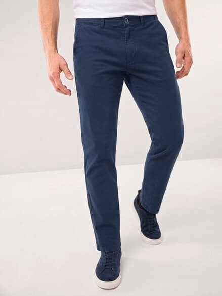 Chino aus Baumwollstretch Dunkelblau