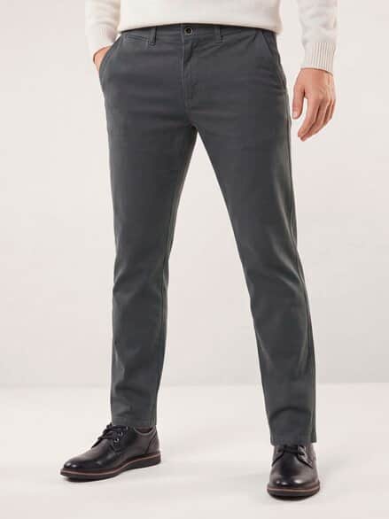 Chino aus Baumwollstretch Dunkelgrau
