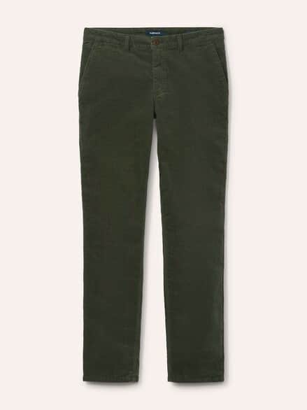 Wärmende Cordhose mit Thermofutter Oliv