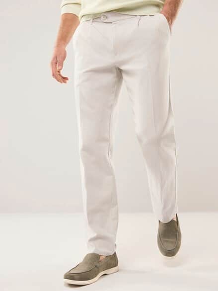 Premium Leinen-Chino Natur