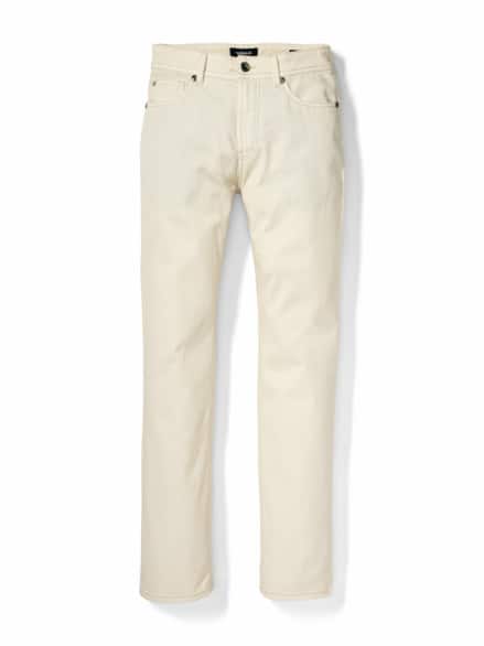 Jeans Sattlerstich Ecru