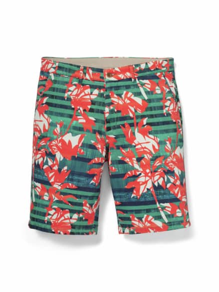 Organic Cotton Bermudas Orange/Türkis Organic Cotton Bermudas Orange/Türkis