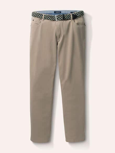 Extraglatt-Stretchbund Five Pocket Beige
