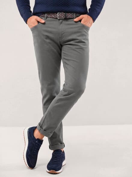 Extraglatt-Stretchbund Five Pocket Grau