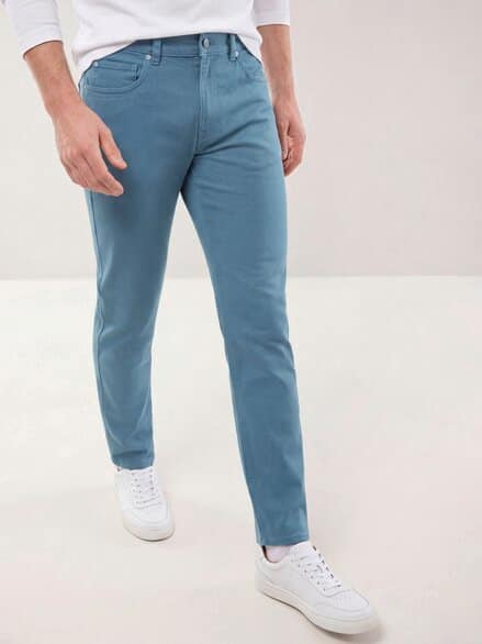Thermoleicht Five Pocket Mittelblau