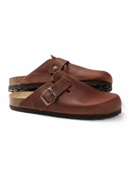 Komfort Hausschuh Cognac