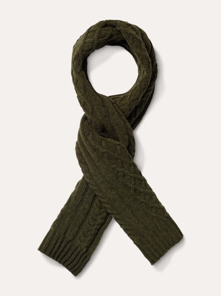 Aran-Schal Oliv Aran-Schal Oliv