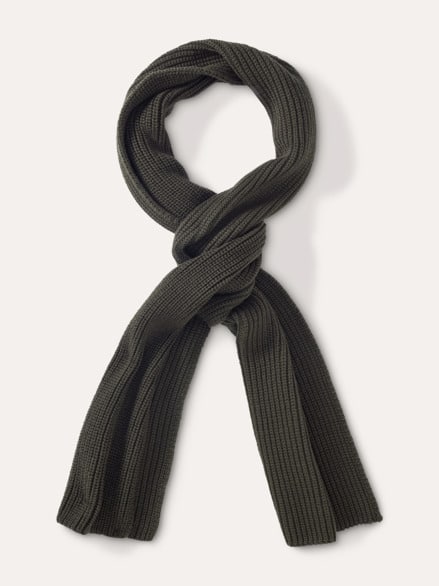 Merino-Schal Krokogrün