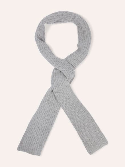 Boucle Wollschal Grau