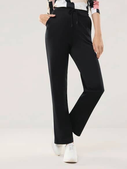 Extraglatt Freizeithose Schwarz