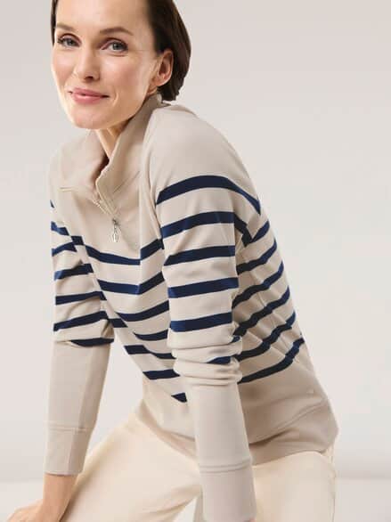 Baumwollstretch Troyer Creme