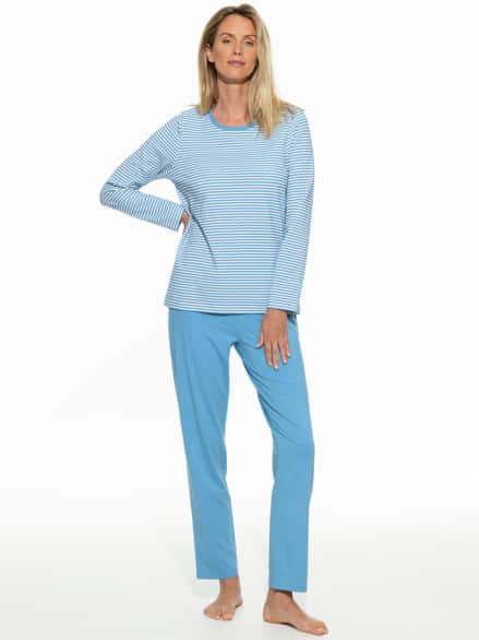 Pyjama Sleep Well Jeansblau Pyjama Sleep Well Jeansblau