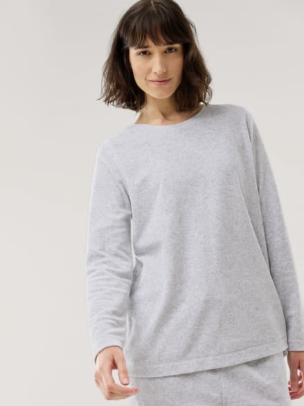 Nicki Kuschel Anzug Grau Melange Nicki Kuschel Anzug Grau Melange