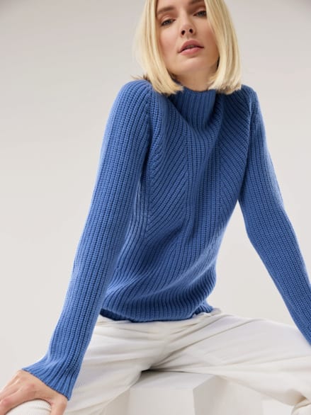 Cashmino Pullover Nahtlos Atlantikblau Cashmino Pullover Nahtlos Atlantikblau