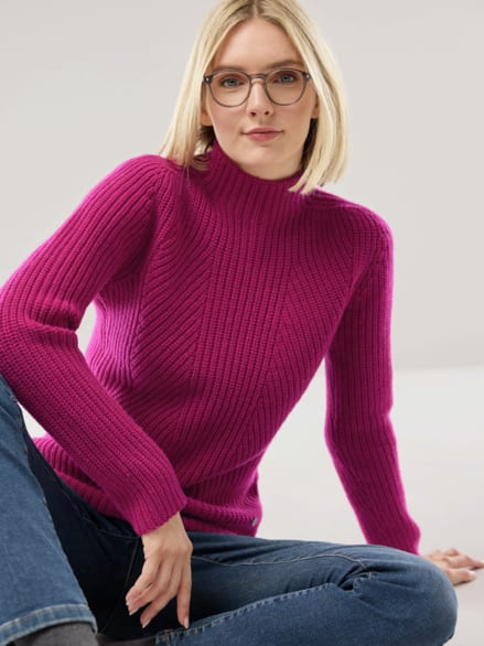 Cashmino Pullover Nahtlos Beere Cashmino Pullover Nahtlos Beere