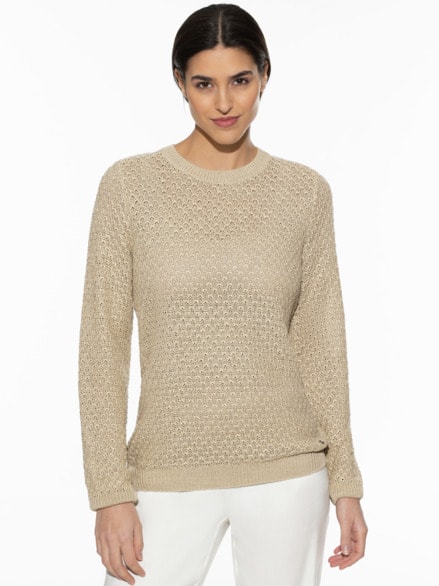 Edelgarn-Pullover Lino Safaribeige