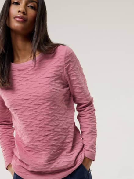 Jacquard-Sweaty 3D Rosenholz