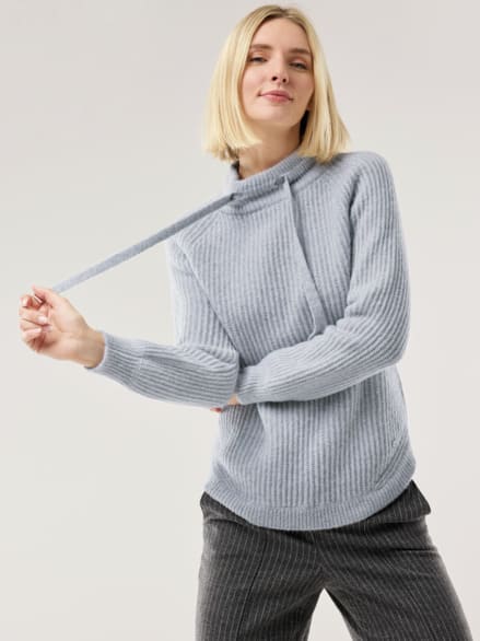 Kuschelgarn-Pullover Silbergrau Kuschelgarn-Pullover Silbergrau