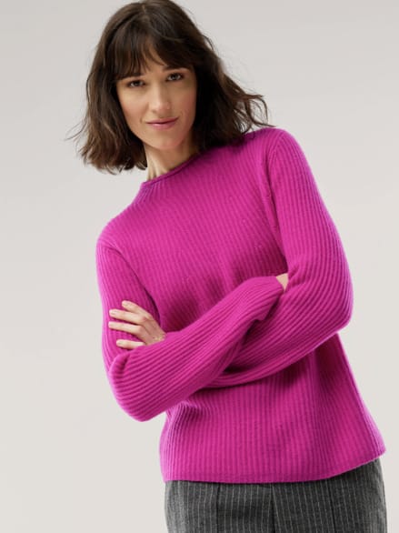 Cashmere Pullover 100 Prozent Fuchsia