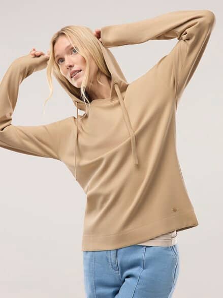 Sweatshirt mit Kapuze Sand